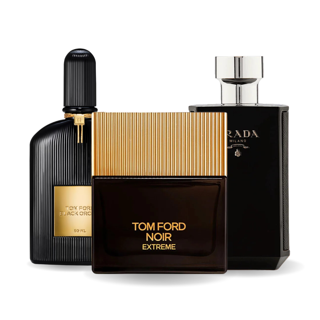 Pachet promoțional 3 parfumuri BLACK ORCHID, NOIR EXTREME și PRADA INTENSE 100ml