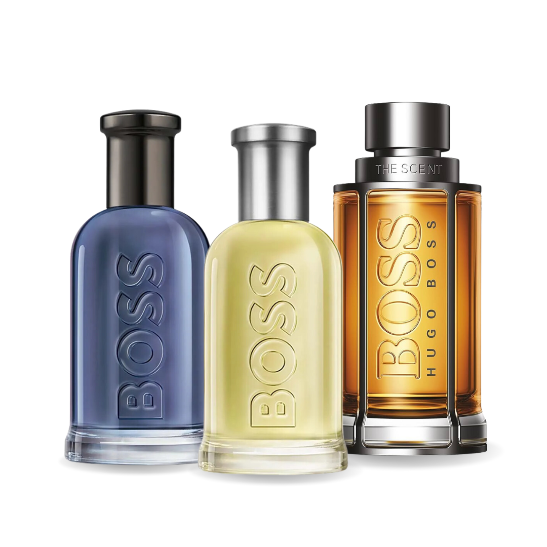Pachet promoțional 3 parfumuri BOSS BOTTLED, BOSS THE SCENT și BOSS BOTTLED INFINITE 100ml